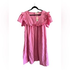 Plus size pretty pink dress